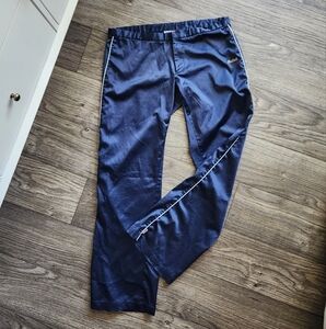 Vintage Reebok Blue Satin Low Waist Track Pants Size 12